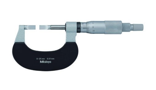 Mitutoyo 122-101-10 | Blade Micrometer | Series 122 | Graduation 0.01mm | Accuracy ±3¼m | Range 0 to 25mm
