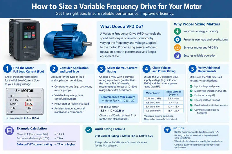 How to Size a Variable Frequency Drive for Your Motor