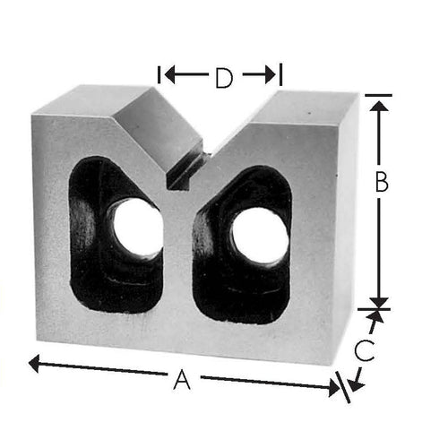 Flexbar 11078 | Cast Iron V-Blocks, Matched Pair | 4 in, 90° Vee - generaltechuae (2)