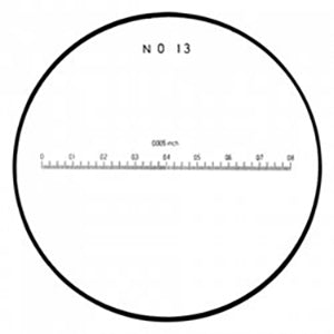 Flexbar 12267-13 | Reticle #13 for 10X Pocket Comparator | 1-3/8 in Dia. - generaltechuae