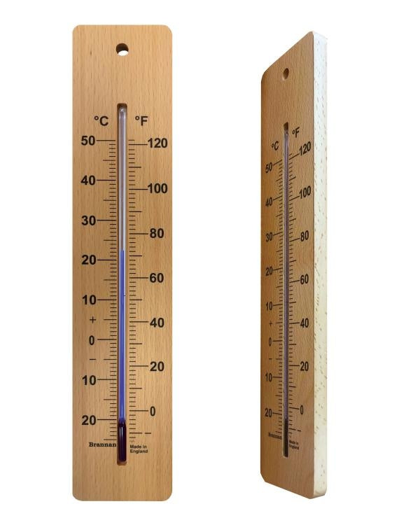 Brannan 14/230/3 | 380 mm Wood Wall Thermometer | -20 to +50 °C/°F - generaltechuae (2)