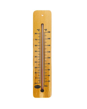 Brannan 14/250/3 | 215 mm Wood Wall Thermometer, High Range | -10 to +80 °C/°F - generaltechuae