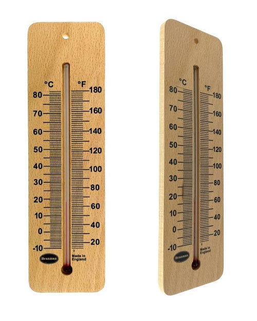 Brannan 14/251/3 | 215 mm Wide Wood Wall Thermometer, High Range | -10 to +80 °C/°F - generaltechuae (2)