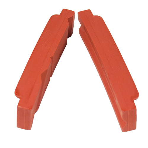 Flexbar 14001 | Magnetic Soft-Jaw Vise Liners | 5 in Nylon, V-Grooved - generaltechuae