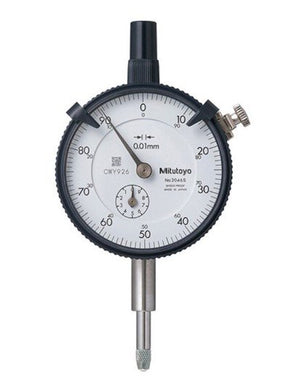 Mitutoyo 2046A-01 | Dial Gauge | Flat Back | Series 2 | Graduation 0.01mm | Accuracy +/- 0.013mm | Range 10mm