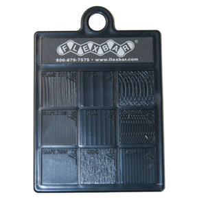 Flexbar 16007 | Surface Finish Comparator | 18 specimens, ABS plastic - generaltechuae