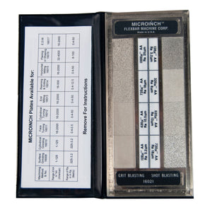 Flexbar 16021-CAL | Microinch Comparator Plate | Grit Blasting/Shot Blasting, Calibrated - generaltechuae