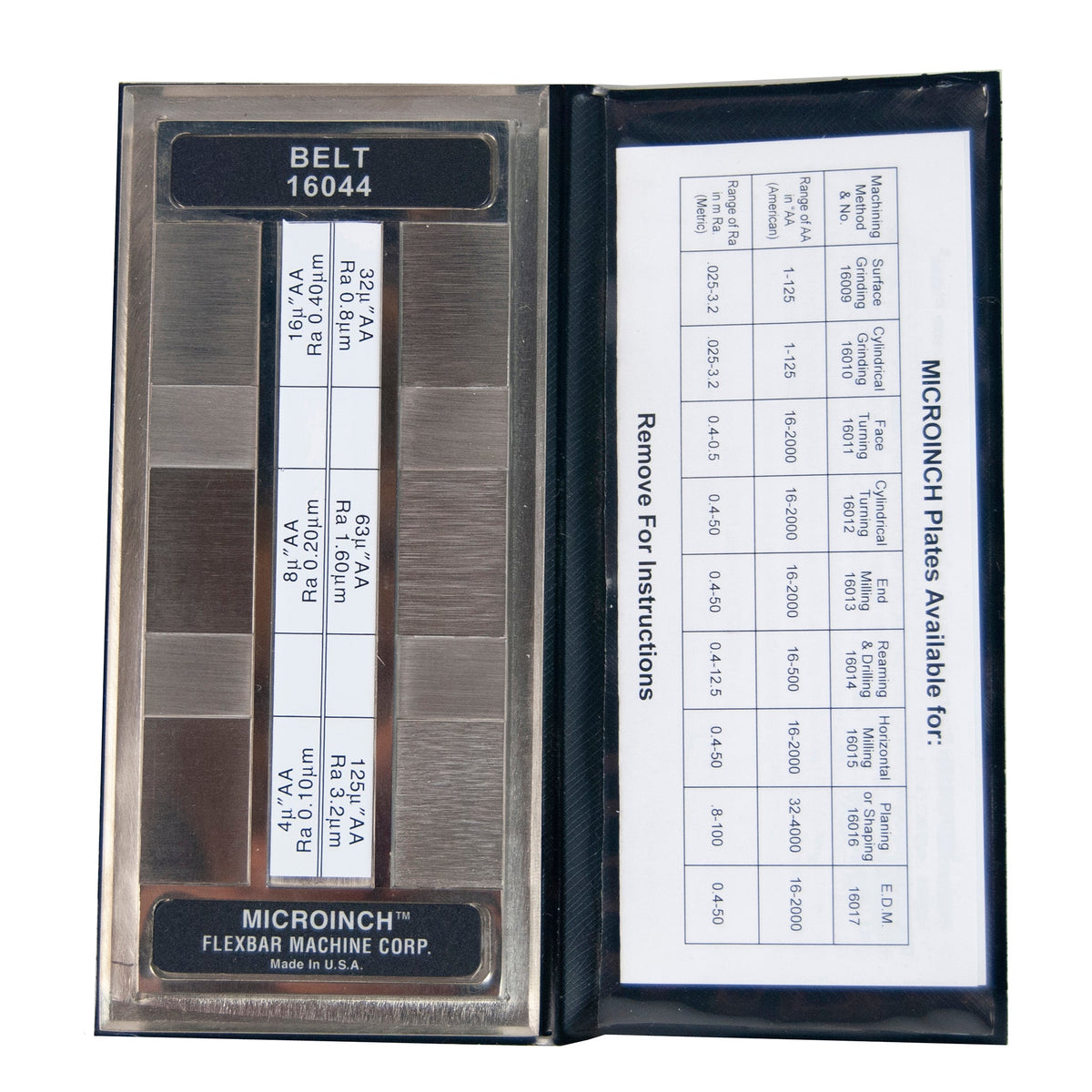 Flexbar 16044 | Belt Sanding Comparator | 6 specimens, Non-Calibrated - generaltechuae