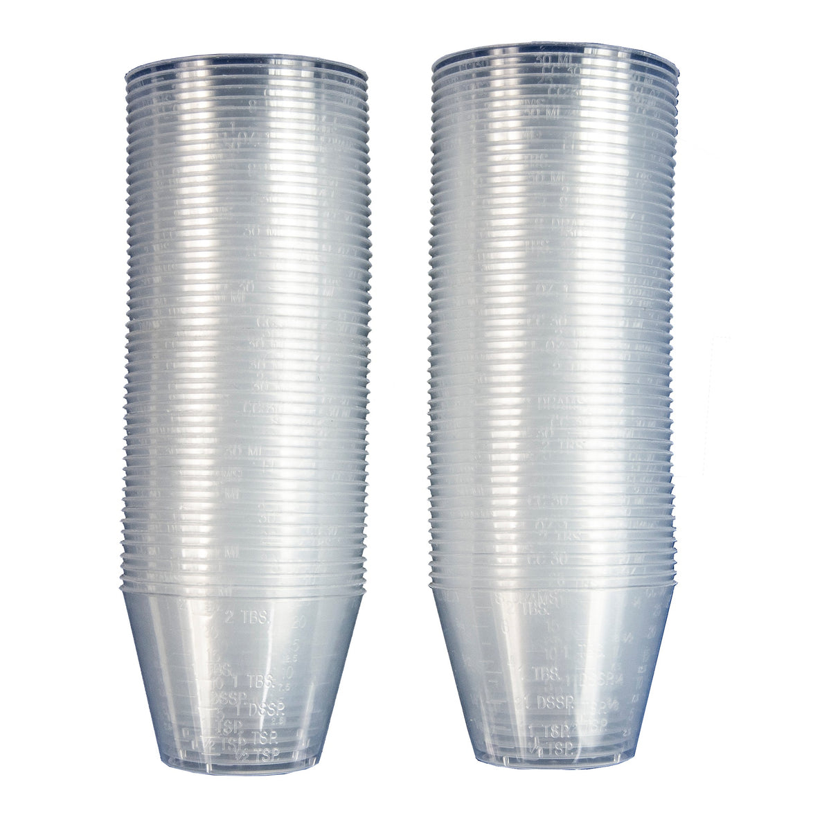 Flexbar 16210 | Graduated Plastic Cups | 10 oz, Pack of 100 - generaltechuae
