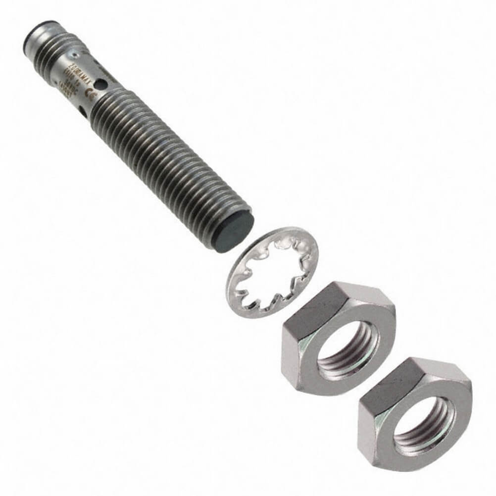 OMRON E2B-S08KS01-MC-B1 | Proximity sensor, inductive, stainless steel, short body, M8, shielded, 1 mm, DC, 3-wire, PNP-NO, M8 plug-in