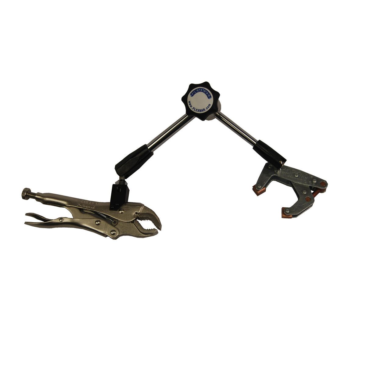 Flexbar 16370 | Extra Hand Dual Arm Fixturing Clamp | 2 in Capacity - generaltechuae