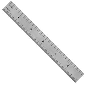Flexbar 16749 | Rigid Steel Inch Rule, 16R | 6 in, ¾ in wide - generaltechuae