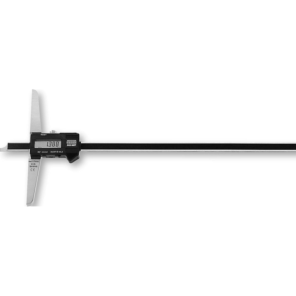 Flexbar 18210 | DIGI-MET Straight Beam Depth Gauge | 0-8 in, .0005 in Resolution - generaltechuae