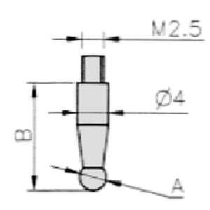 Flexbar 19385 | Interchangeable Ball Contacts | Ball Size 2.5, Pair - generaltechuae (2)