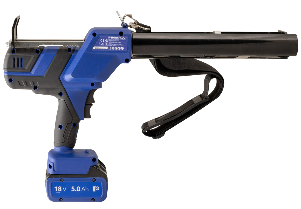 Rawlplug R-PCG18-SBS600-XS1 | RawlDispenser for R-KEX-II, 18V Cordless | 1 x 5.0Ah battery + charger - generaltechuae (2)