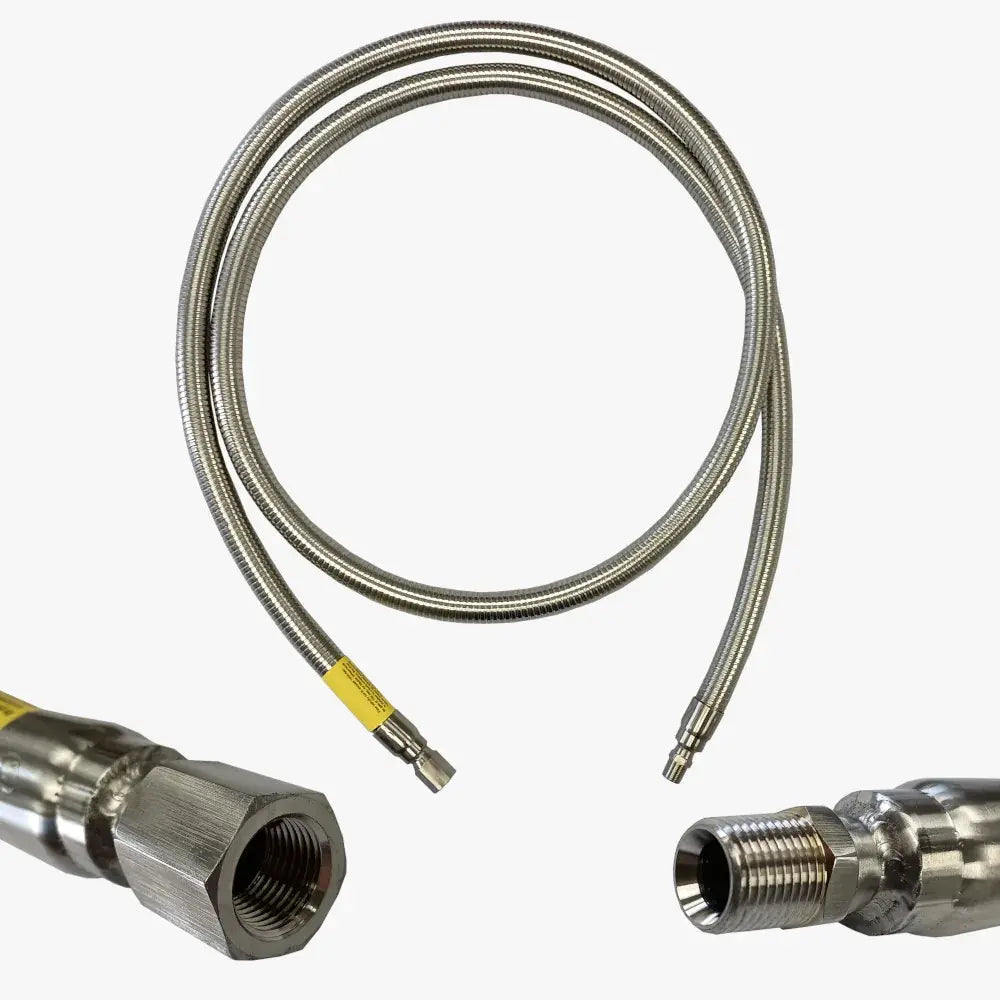CONCOA 5290261 | Tube Trailer Hose | 18 ft (5.5 m), 3,700 PSIG, 316L Stainless
