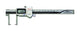 Mitutoyo 573-652-20 | Digital ABS Neck Point Jaw Caliper | Series 573 | With Thumb Roller and Data Output | Resolution 0.01 mm | Range 0 to 150 mm | Weight 157 g