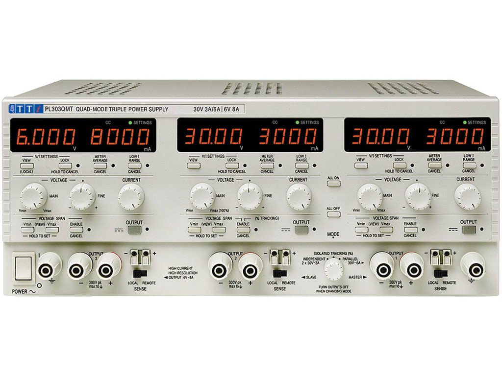 Aim TTi PL303QMT | DC Bench Power Supplies | Triple Precision | 0-30V/0-3A,0-6V/0-8A