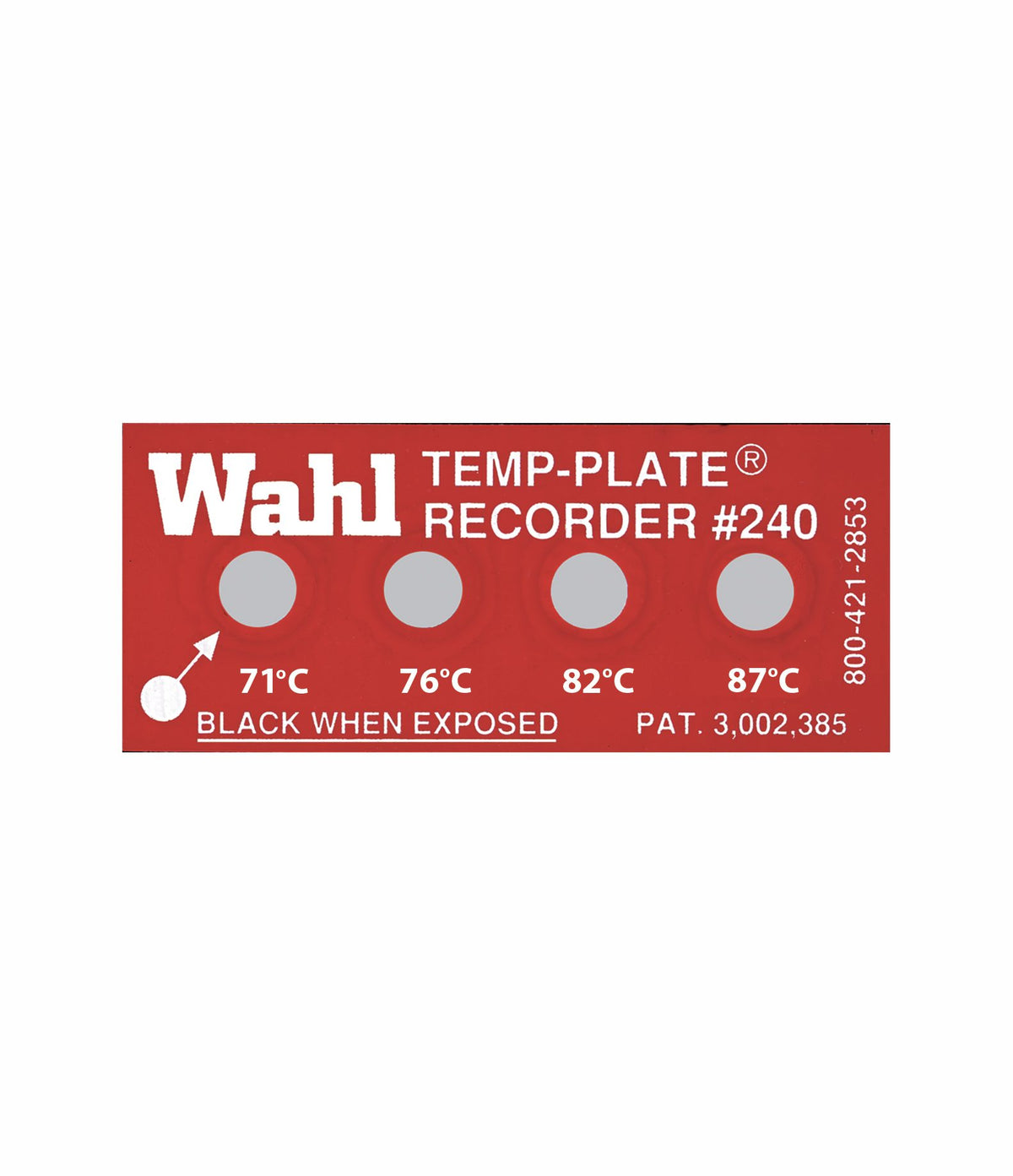 Palmer Wahl 240_Labels | Standard Four Position Temp-Plate Labels | 19 x 44 mm - generaltechuae