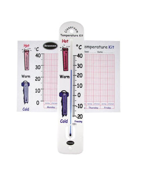 Brannan 25/702/0 | Classroom Wall Kit | Thermometer & Chart, -20 to +50 °C - generaltechuae