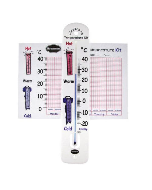 Brannan 25/702/0 | Classroom Wall Kit | Thermometer & Chart, -20 to +50 °C - generaltechuae