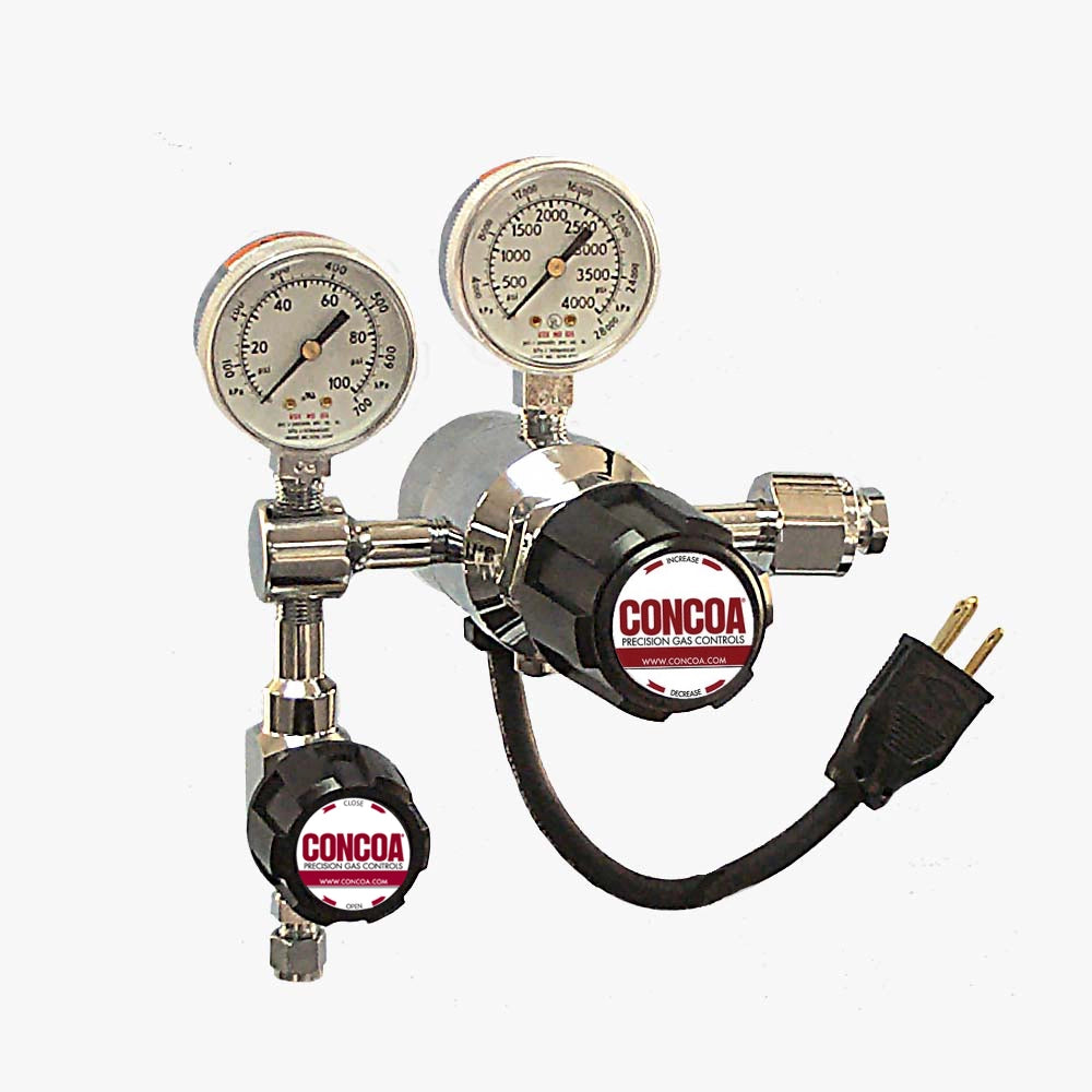 CONCOA 308 Series | Electrically Heated Regulator | CO2 and N2O, 3 x 50 W Heaters