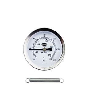 Brannan 33/401/0 | Clip-On Pipe Thermometer, Plastic with Bezel | 0 to +120 °C/°F - generaltechuae