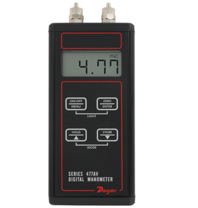 Dwyer Instruments 477AV-5 | Digital manometer | Range 0-20.00 psi | Air velocity/flow modes
