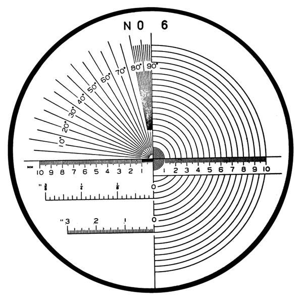 Mitutoyo 183-107 | Reticle | For Pocket Comparators | Series 183