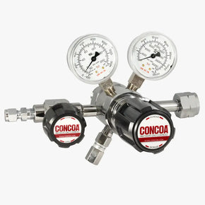 CONCOA 411 Series | Two Stage UHP Regulator | Chrome-Plated Brass, 3000 PSIG Inlet