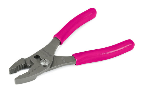 Snap-on 46ACFEP | 6" Talon Grip Combination Slip-Joint Pliers | 6-7/16 in long, Electric Pink