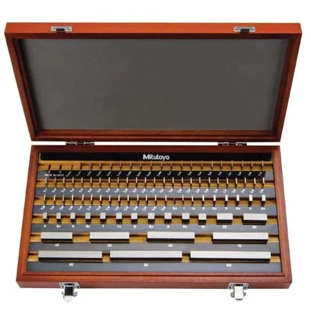 Mitutoyo 516-947-10 Metric Rectangle Steel Gauge Block Set (87 Pieces)