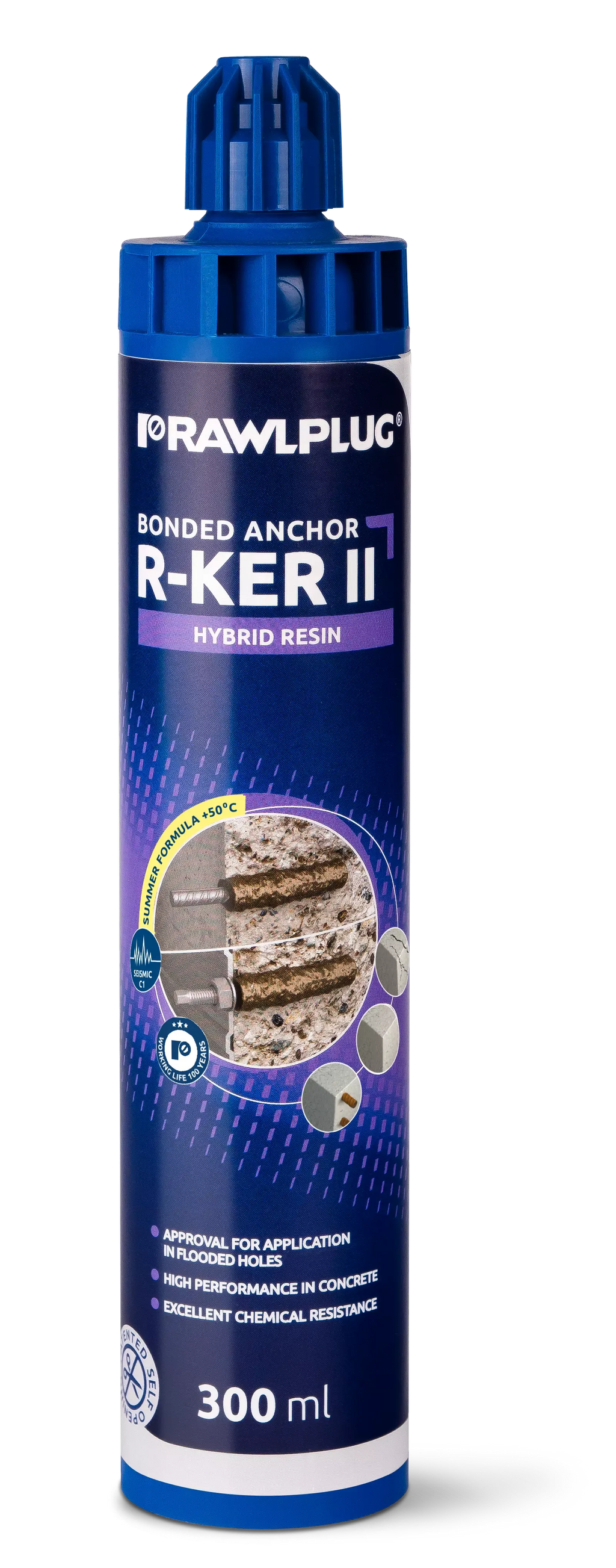 Rawlplug R-KER-II-300-S | R-KER-II Hybrid Bonded Anchor, Summer Version | 300 ml cartridge - generaltechuae (2)