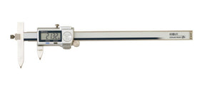 Mitutoyo 573-605-20 | Digital ABS Offset Centerline Caliper | Series 573 | With Thumb Roller and Data Output | Digital Step 0.01 mm | Range 10.1 to 160 mm | Weight 157 g