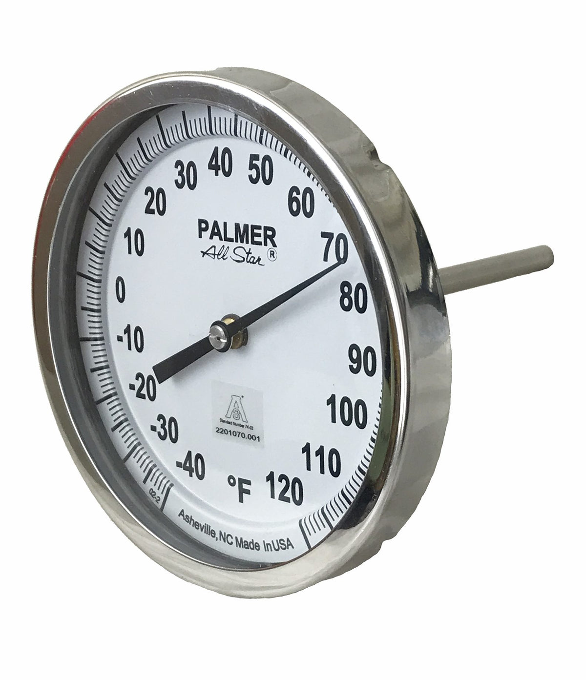Palmer Wahl AES, BES | Sanitary Bimetal Thermometer, AES & BES | Tri-Clamp, 3 or 5 in Dial - generaltechuae (2)