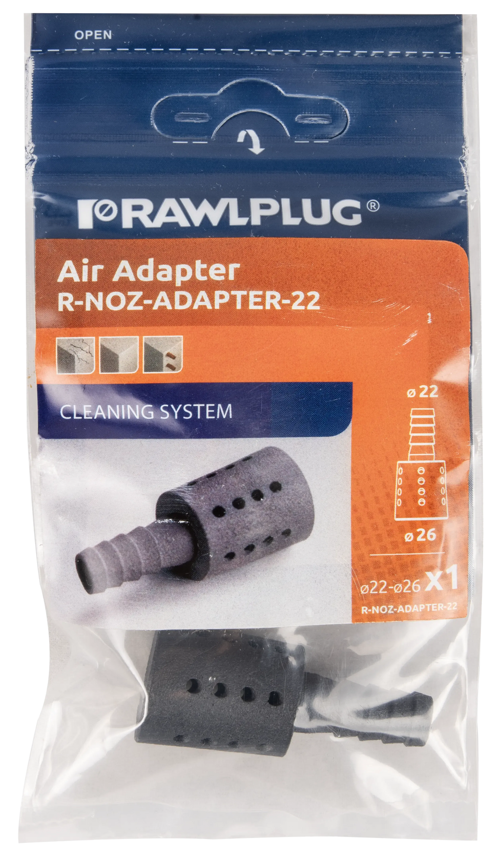 Rawlplug R-NOZ-ADAPTER-22 | Blow-Through Hole Cleaning Nozzle | for M22-M26 holes - generaltechuae (4)
