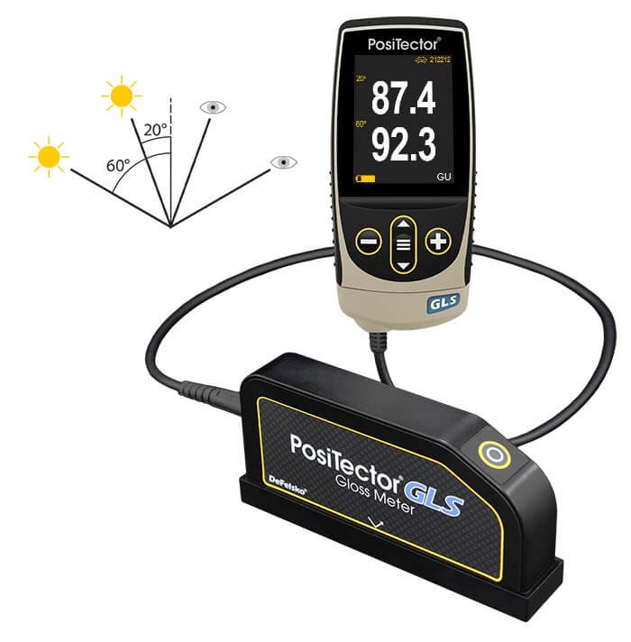 DeFelsko GLS2060-3 | PosiTector GLS 20/60 Gloss Meter, Advanced | 20°/60° Geometries, Advanced Body - generaltechuae