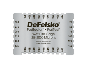 DeFelsko WFG80AL10PK | Aluminum 4-Sided Wet Film Thickness Gage, 10 Pack | 1–80 mils - generaltechuae