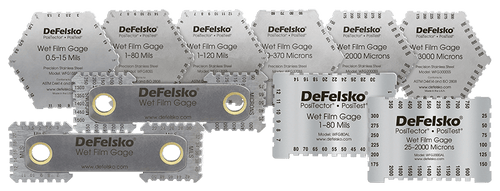 DeFelsko WFG80AL10PK | Aluminum 4-Sided Wet Film Thickness Gage, 10 Pack | 1–80 mils - generaltechuae (2)