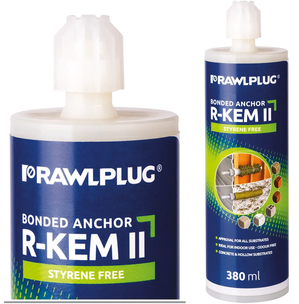 Rawlplug R-KEM-II-300-GREY | R-KEM-II Polyester Bonded Anchor, Grey | 300 ml cartridge - generaltechuae