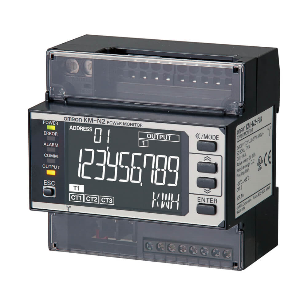 OMRON KM-N2-FLK | Multi-circuit compact power monitor device for DIN rail mounting