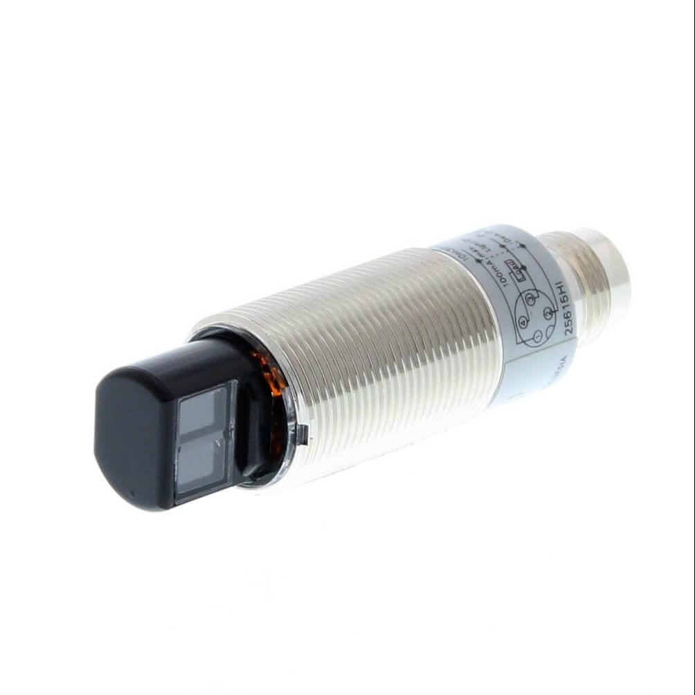 OMRON E3RB-RP21 | Photoelectric sensor, M18 radial, metal body, red LED, retro-reflective, 0.1-4m, PNP, L-ON/D-ON selectable, M12 connector