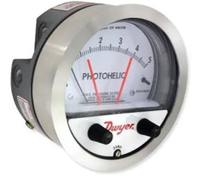 Dwyer Instruments 3002MR-TAMP | Differential Pressure Gauge | SPDT Relay Outputs 24VDC | 0-2" H2O | 1/8" Female NPT