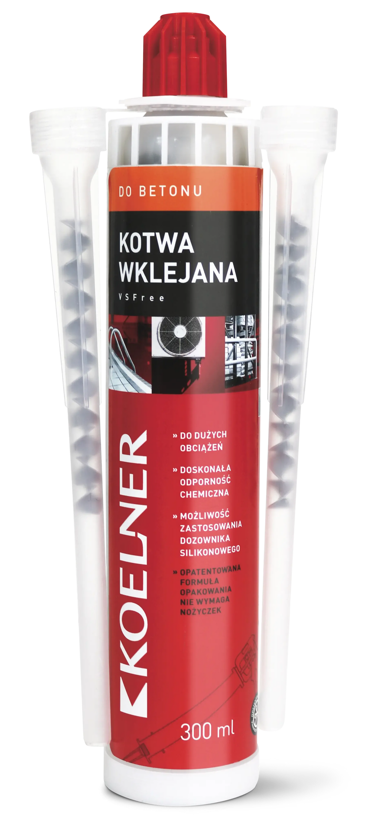 Rawlplug KEM-VSF-300-KOE | Koelner KEM-VFS Vinylester Bonded Anchor | 300 ml cartridge - generaltechuae (2)