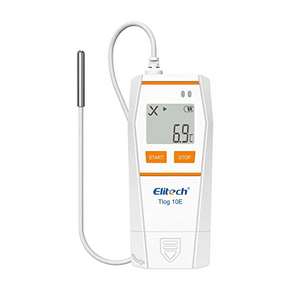 Elitech Tlog 10E | Digital Temperature Data Logger  | Reusable Temperature Recorder  | PDF Report USB Port | 32000 Points | With External Temperature Probe