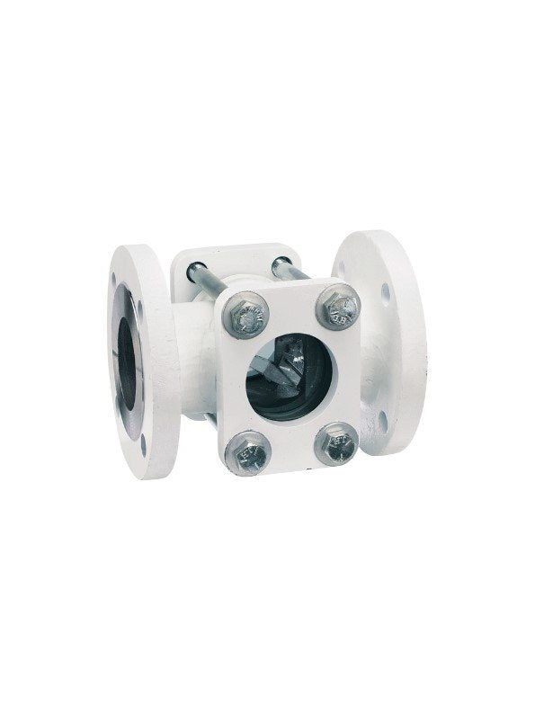 Dwyer Instruments SFI-350FSS-4 | Sight flow indicator | 4" body | 10.250" (260 mm) length | 9.000" (229 mm) flange dia. | 4.000" (102 mm) viewing dia. | 56 lb (25 kg)