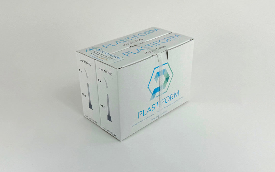 Plastiform AC-002-96 | Standard Mixing Nozzles | 96 x 8.2 cm with 12 tips - generaltechuae