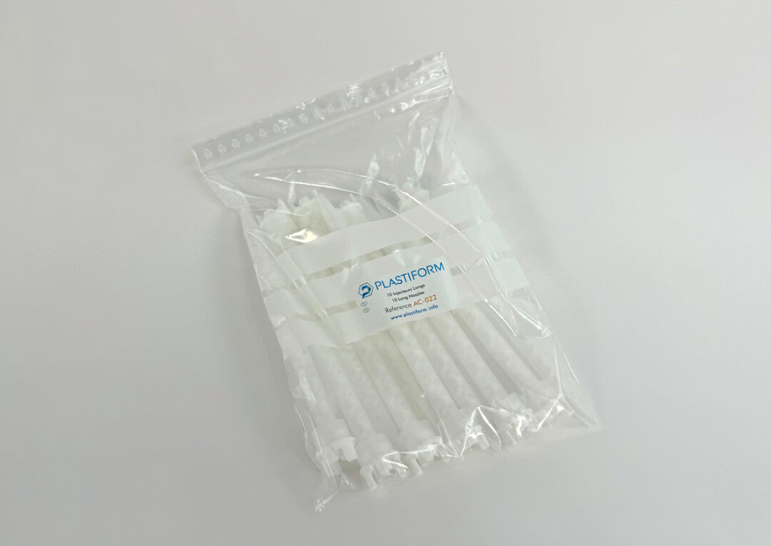 Plastiform AC-022 | Long Nozzles for 400 ml Cartridges | 170 mm, pack of 10 - generaltechuae