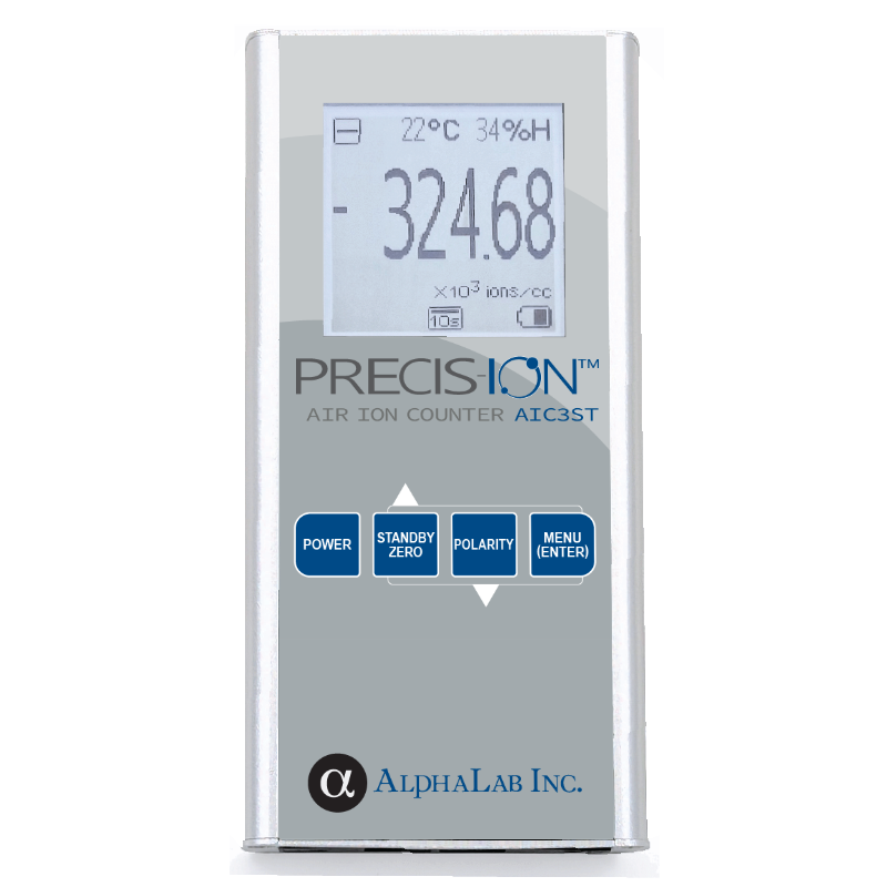 AlphaLab AIC3ST | Precis-Ion Air Ion Counter | Up to 2 million ions/cc - generaltechuae