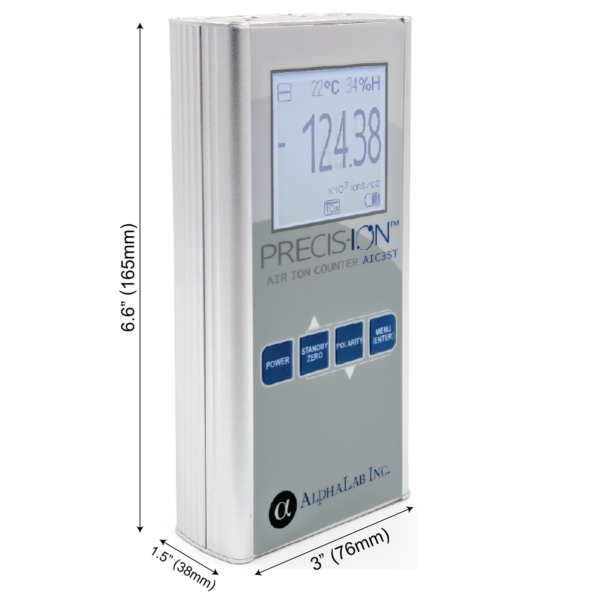AlphaLab AIC3ST | Precis-Ion Air Ion Counter | Up to 2 million ions/cc - generaltechuae (2)